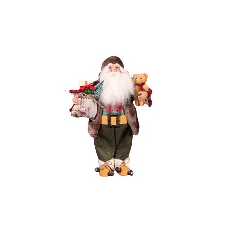 Pere Noel Ours / Cadeau Hauteur 61 cm