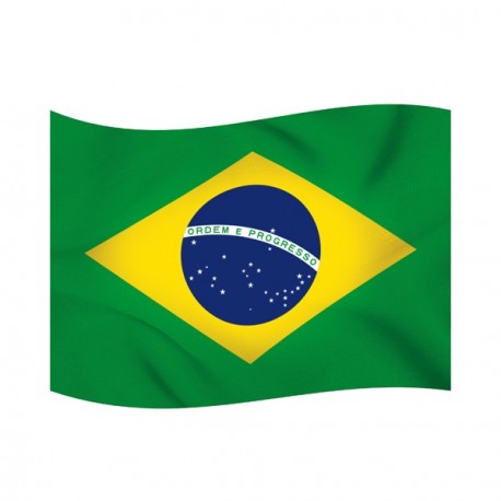 Drapeau Brésil - tissu - 60 x 90cm