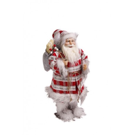 Pere Noel Trappeur - Hauteur 60 cm