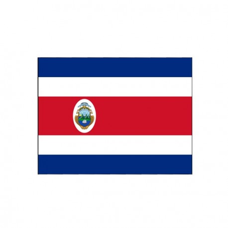 Drapeau Costa Rica - tissu - 60 X 90 cm