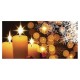 Panoramique Noel Bougies - PVC - 60 x 30 cm /  Destockage produits  occasion