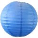 Lampion boule papier BLEU  Diam 25 cm