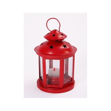 Lampe rouge H. 15 cm*