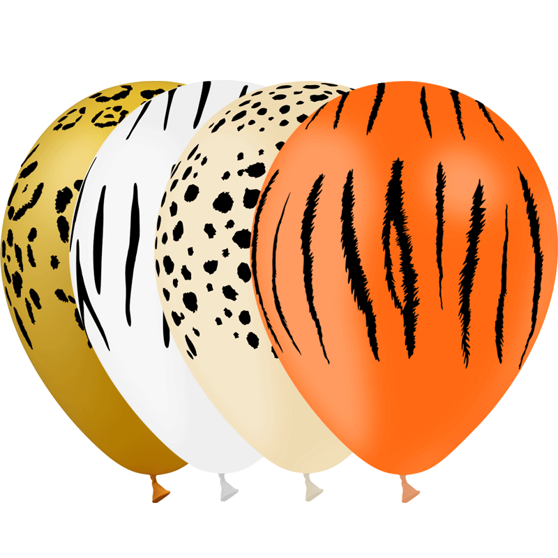 Ballons de baudruche - Safari - lot de 5