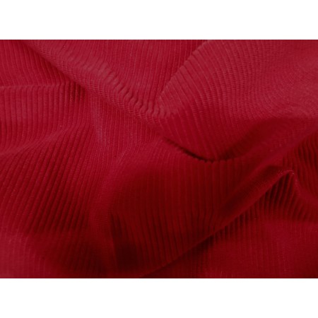 Velours rouge côtelé 170gr - Larg 150cm - Coupe de 2m