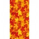 Chemin de table feuilles d'automne 30 cm x 5 m - polyester