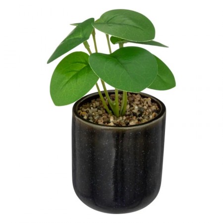 Plante artificielle pot noir 9 x 16cm