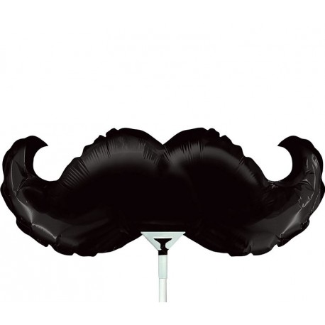 Ballon moustache aluminium - 35cm