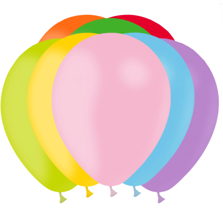 Ballon multicolore x8 - Diam. 29cm