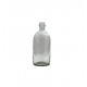 Bouteille vintage en verre transparent 26 cm