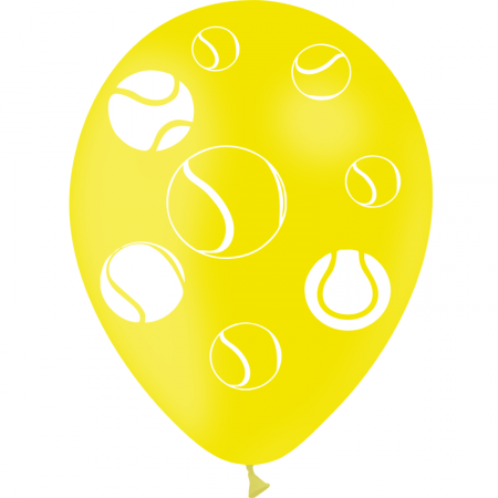 Ballon motif balle de tennis x8 - Diam. 29cm