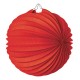 Lampion rond rouge papier - Diam. 30cm