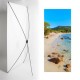 Kakemono Corse Plage - 180 x 80 cm sur Toile M1 avec structure X- Banner