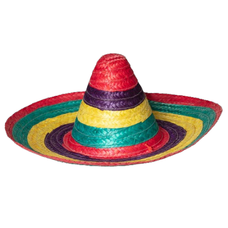 Sombrero Puebla multicolore - Diam. 49cm