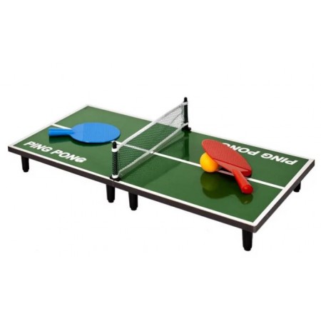 Mini Table de Ping Pong Vert  et  Noir - 60 x 30 cm