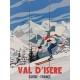 Plaque en bois Val d'Isère - 20 x 30cm