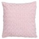 Coussin Imitation Fourrure Bouclée 45x45cm Rose