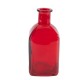 Vase en Verre Rouge 6,5x6,5x13,5cm - 290ml