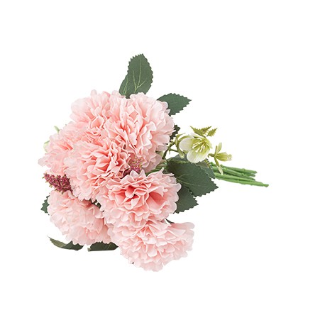 Bouquet de pivoines rose et vert - Haut. 28cm