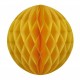 Boule jaune moutarde papier - Diam. 12cm