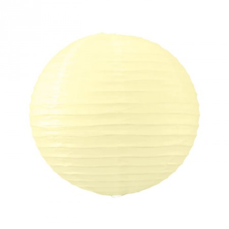 Lanterne japonaise en papier beige crème - Diam. 30 cm